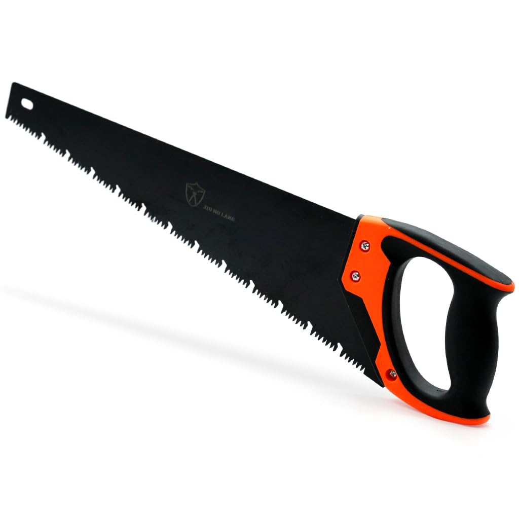 HASTHIP 45cm Hand saw for Wood, Plywood Cutting, Heavy Duty Manganese Steel Heat Treated Handsaw for Pruning, Gardening, High Cutting Efficiency, Hand-Crafted Tool for Carpenter HASTHIP 45cm Hand saw for Wood, Plywood Cutting, Heavy Duty Manganese Steel Heat Treated Handsaw for Pruning, Gardening, High Cutting Efficiency, Hand-Crafted Tool for Carpenter